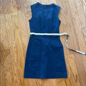 Theory Sleeveless Navy Blue Dress